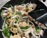 鶏肉とニラ丼作り方6写真