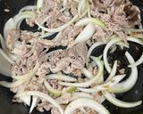 白茄子と豚肉の甘辛生姜焼き作り方4写真