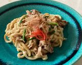 ポン酢でさっぱり梅大葉の焼きうどん☆ホットクック作り方5写真