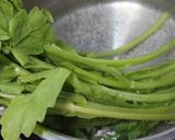 ほたるいかと春菊の酢味噌和え作り方1写真