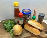 鯖缶のエスニック風サンド!作り方1写真