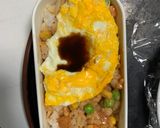 レンジクリーミー生姜焼味オムライス弁当作り方13写真