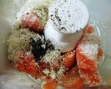 サーモンバーグの味噌マヨチーズ焼き作り方1写真