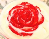 クリスマスに苺ローズのヨーグルトデザート作り方4写真
