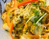 ミニ豆腐プラス●チーかけ親子豆腐丼作り方4写真
