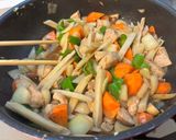 豚肉とレンコンなどなどの甘酢あんかけ。作り方5写真