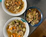 簡単中華風味噌塩昆布味根菜茄子甘酢酢豚作り方15写真