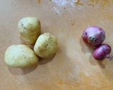 (10分できる)ジャガイモと玉ねぎの炒め作り方1写真