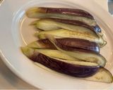 ナスとキムチ鶏ささみの温素麺作り方1写真