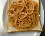 パスタのピザトースト風！作り方3写真