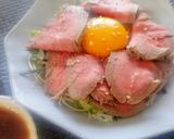 余ったローストビーフで♡ローストビーフ丼作り方5写真