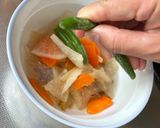 電子レンジで作る！味噌けんちん汁風作り方1写真