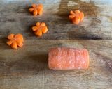 梅にんじん:にんじんの飾り切り作り方1写真