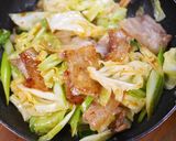 春キャベツと豚カルビの🤭ピリ辛うま塩炒め作り方7写真
