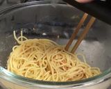 鮭と刻み海苔の和風パスタ！作り方4写真