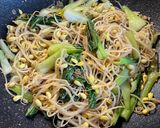 シャキシャキ♪豆もやしとチンゲン菜のナムル風炒め作り方3写真