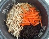 残りで完成「ひじきと根菜の炊き込みご飯」作り方2写真