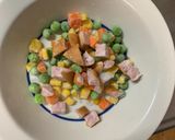 全てレンジ洋風さっぱり赤味噌味炒飯弁当作り方2写真