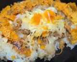 肉団子の甘辛あんかけアレンジのタコライス作り方7写真