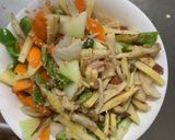 お一人様野菜たっぷりビビンバウインナー丼作り方13写真