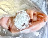 鶏胸肉と舞茸のオイマヨ炒め作り方1写真