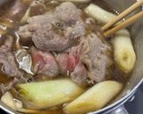 順に茹でるだけ♩残り汁で肉うどん⭐️肉豆腐作り方3写真
