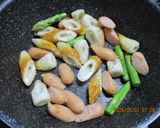 ちくわアスパラのにんにく昆布だし炒め😋作り方3写真