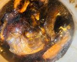 魚を炊いた残った煮汁で大根炊いたん作った作り方1写真