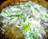 筍、菜の花、新玉ネギのかき揚げ作り方3写真