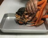 活ズワイガニのレモンペペロンチーノ作り方1写真
