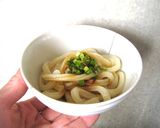 干しうどんで作る醤油&かけうどん作り方9写真