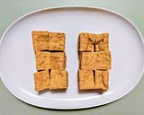 簡単おつまみ！厚揚げと長ネギの焼き鳥風作り方1写真
