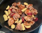 簡単🐾さつまいもと鶏胸肉の甘辛炒め作り方7写真