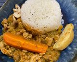 刻みセロリ葉と豚肉のちょいスパイスカレー作り方6写真