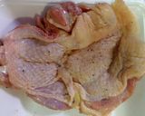 味付け塩だけ・油少なめ・鶏もも1枚揚げ!作り方1写真