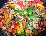 簡単ランチ！鶏肉と素麺のガパオチャンプル作り方5写真
