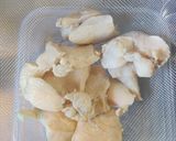 鶏むね肉の梅しそ冷しゃぶ風サラダ作り方4写真