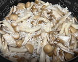 炊飯器DE簡単舞茸とシメジの炊き込みご飯作り方2写真
