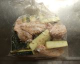 手羽中とズッキーニのごまチーズ焼き作り方3写真