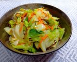 蒸しキャベツの塩昆布あえ作り方3写真