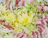 土鍋で簡単！白菜と豚肉のミルフィーユ鍋作り方5写真