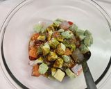 焼肉ダレで簡単♪ポキ丼作り方1写真