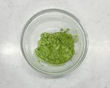 減塩！鮭のムニエル泉州きくなジェノベーゼ作り方3写真
