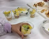 【宮野森小学校】米粉のトライフル作り方12写真