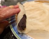 蕎麦クレープのアンコ巻き黒蜜がけ作り方4写真