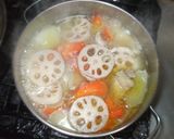 蓮根和風ポトフ♪簡単根菜スープ作り方7写真