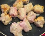 厚揚げの豚肉巻きと季節の野菜和風煮物作り方4写真