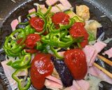 揚げナスとベーコンのナポリタン作り方5写真