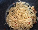 自分流！ペペロンチーノ風パスタ！作り方5写真