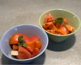 柿とトマトのサラダ作り方5写真